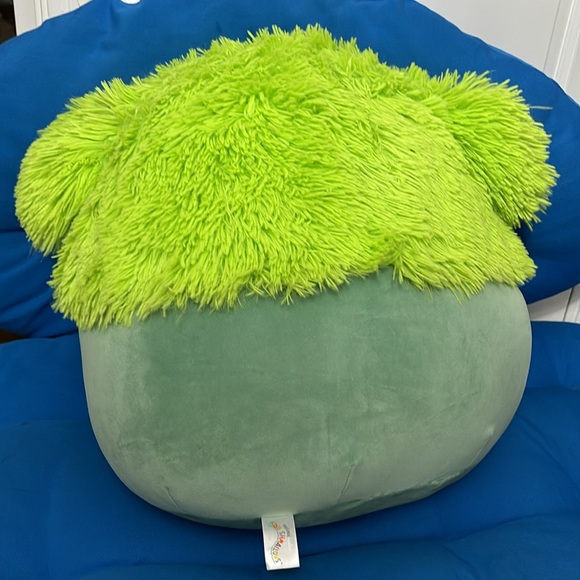 Original SquishMallows Bren Size 16 “ Inch Bigfoot Color Green White NWTS - Picture 2 of 11